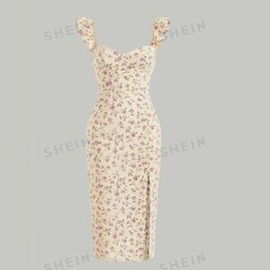 Floral dress/ never wear